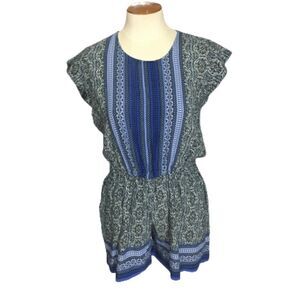 Artisan NY Blue Print Romper Size 2